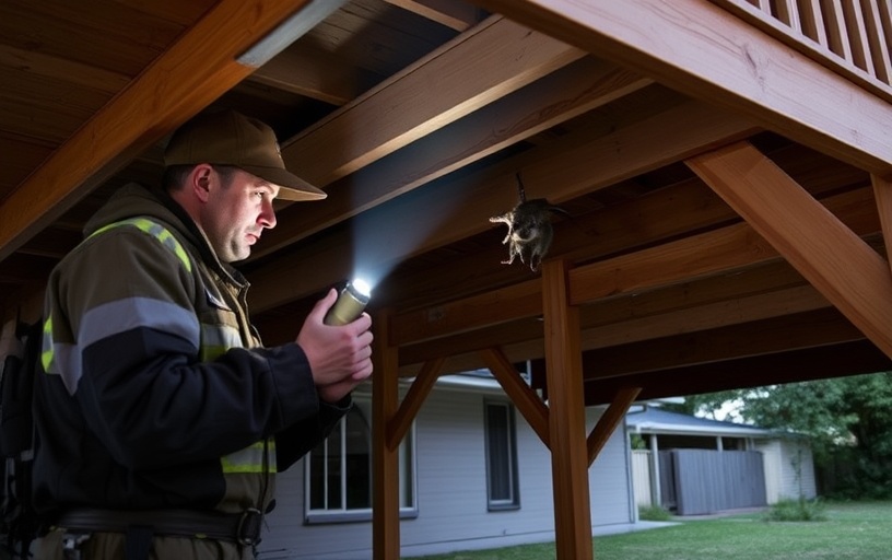Under Deck Possum Removal in Lara